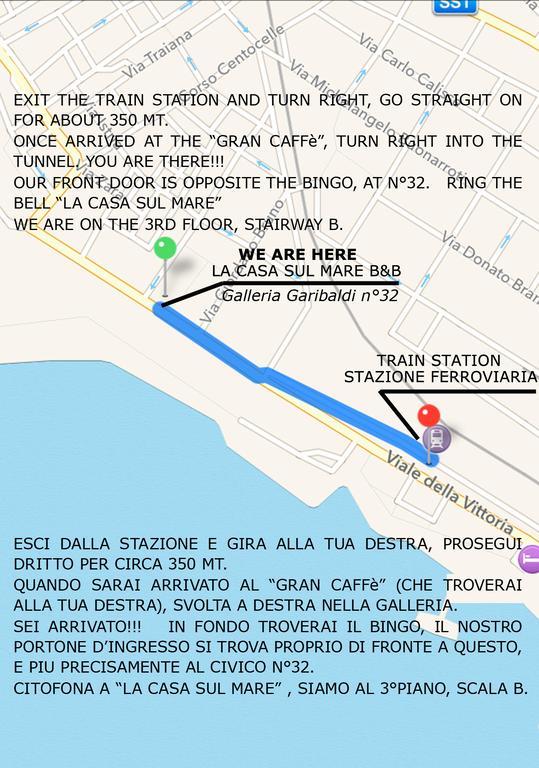 La Casa Sul Mare Bed and Breakfast Civitavecchia Eksteriør billede